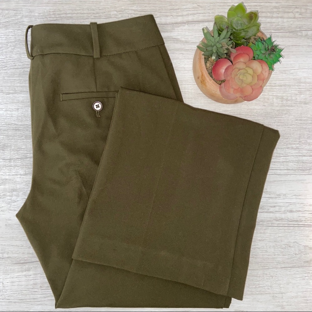 Talbots Signature Olive Green Wide Leg Pants